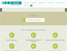 Tablet Screenshot of praevita.com
